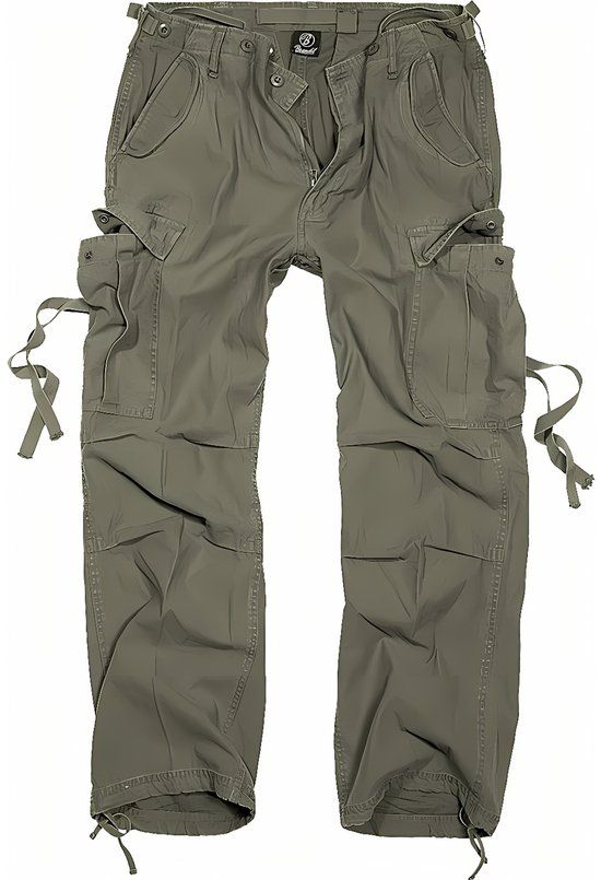 Brandit M65 Vintage Trousers Heren Cargobroek - olijf - S