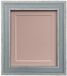FRAMES BY POST Verontruste Blauwe Fotolijst met Roze Mount en Backing Board 24 x 20 inch