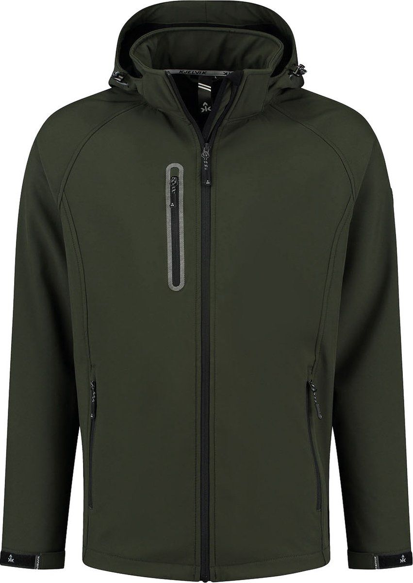 Kjelvik Kevan Softshelljas Heren - Maat XL - Groen