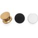 Viefe Bouton de meuble OH! en métal, Ø 40 mm, laiton foncé brossé