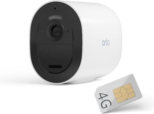 Arlo Arlo Go 2 3G/4G LTE draadloze beveiligingscamera, SIM-kaart (lokale opslag) of WiFi IP Cam, 1080p HD, 130˚ kleurennachtzicht, sirene&spotlight, bewegingsdetectie, incl. proefp. Arlo Secure, 1cam, wit