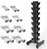 HMS CHD Serie Halterset - 1-8 kg - Verchroomd Staal - STR36 Standaard