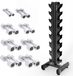 HMS CHD Serie Halterset - 1-8 kg - Verchroomd Staal - STR36 Standaard