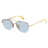 David Beckham Zonnebril DB 1078/S IDA/QZ Goudkleurig Blauw Metaal/RVS