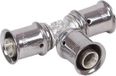 KeKelit Kelox T-stuk - 25x16x20mm pers messing