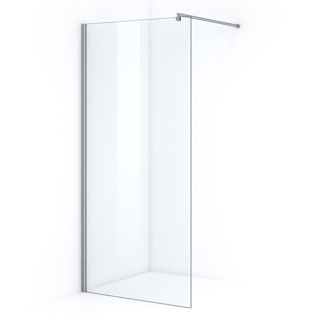 Maxaro Douchewand Inloopdouche Onyx 103cm Veiligheidsglas 6mm Chroom