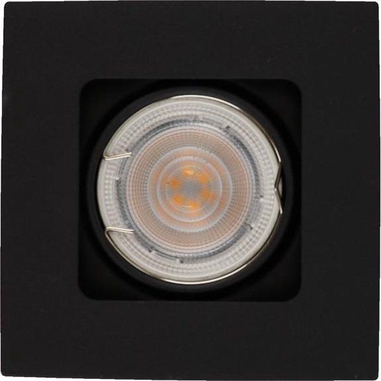 QAZQA Artemis - Modern Black Recessed Spot Light - 100mm - 1 Light - GU10 - Smart Home Compatible
