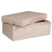 Rayher 62815000 houten kist met deksel voor ambacht, doe-het-zelf houten bewaardoos, 20 x 12 x 9 cm