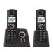 Alcatel F530 Voice Duo, draadloze telefoon met antwoordapparaat en 2 handsets, oproepblokkering en handsfree-functie, zwart