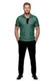 Wilbers Polo Velvet met Glitter Zeegroen Premium - Maat XXL