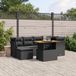 Maison Exclusive - Ensemble de meubles de jardin 7 pièces avec canapé et coussins, noir, en polyrotin