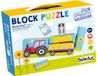 Beleduc puzzle à blocs ferme jouets éducatifs carton coloré.