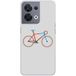 1001 coques Oppo Bedrukt siliconen hoesje compatibel met Oppo Reno 8 5G Bike color hipster