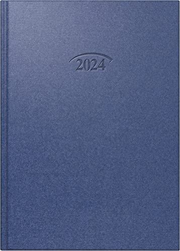 BRUNNEN Dagkalender 2024 - 1 pagina = 1 dag - 14,3 x 20,2 cm - cosmosblauw