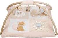 Nattou FLO, ERNEST & OLI Rechthoekig Speeltapijt met bogen - 80 cm - Beige