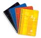 Clairefontaine 8509C - Pak met 5 Alfabet notitieboek met Spiraalbinding - 9x14 cm - 180 Pagina’s Kleine Ruitjes - Wit Papier 90 g - Omslag Gecoat Karton - Willekeurige Kleuren