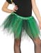 Fiestas Guirca Heksen petticoat/tutu verkleed rokje - groen/zwart - 31 cm - voor meisjes