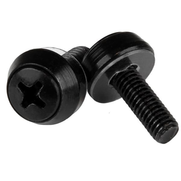 StarTech.com M5 x 12mm schroeven voor serverkast en rack - 100 stuks - zwart