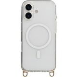 Selencia Rivièra MagSafe Backcover met afneembare haakjes voor de Apple iPhone 17 - Transparant