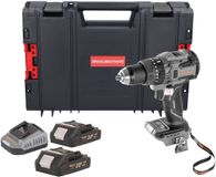 PROCRAFT CD20B-BB perceuse-visseuse à percussion sans fil 20 V 150 Nm sans balai + 2x batterie 2,0 Ah + chargeur + boîte à outils RHINO