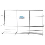 Garcia de Pou Mural Houder voor 5 Modules, 53 x 14 x 30 cm, roestvrij staal, Zilver, One Size