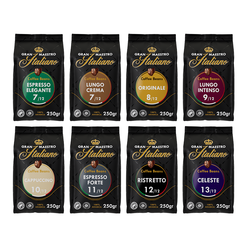 Gran Maestro Italiano Proefpakket Italiaanse favorieten - 2 KG koffiebonen