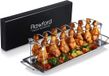 Merkloos Kippenpoothouder met ruimte voor 14 hobbels - kippenpoothouder voor perfect gegrilde kippenvleugels, opvouwbare kippenpoothouder van roestvrij staal - leg roaster (normale maat)