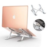 Babacom Laptopstandaard, Aluminium Geventileerd Laptophouder, Verstelbaar Ergonomische Laptopstandaard, Lichtgewicht Notebookstandaard Compatibel met MacBook Air Pro, Dell XPS, Meer 10-15,6\" Tablet