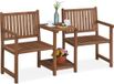 Merkloos Relaxdays Tuinbank met tafel