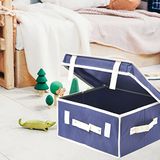 Blauwe House Collection Blauwe wasmand 33 x 28 x 16