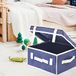 Blauwe House Collection Blauwe wasmand 33 x 28 x 16