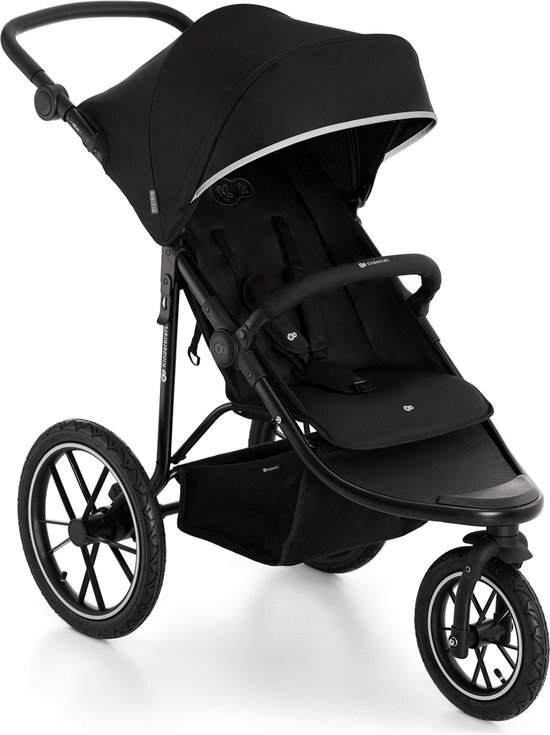 Kinderkraft HELSI - Buggy tot 27 kg - Sport-Kinderwagen - 3 wielen - Zwart