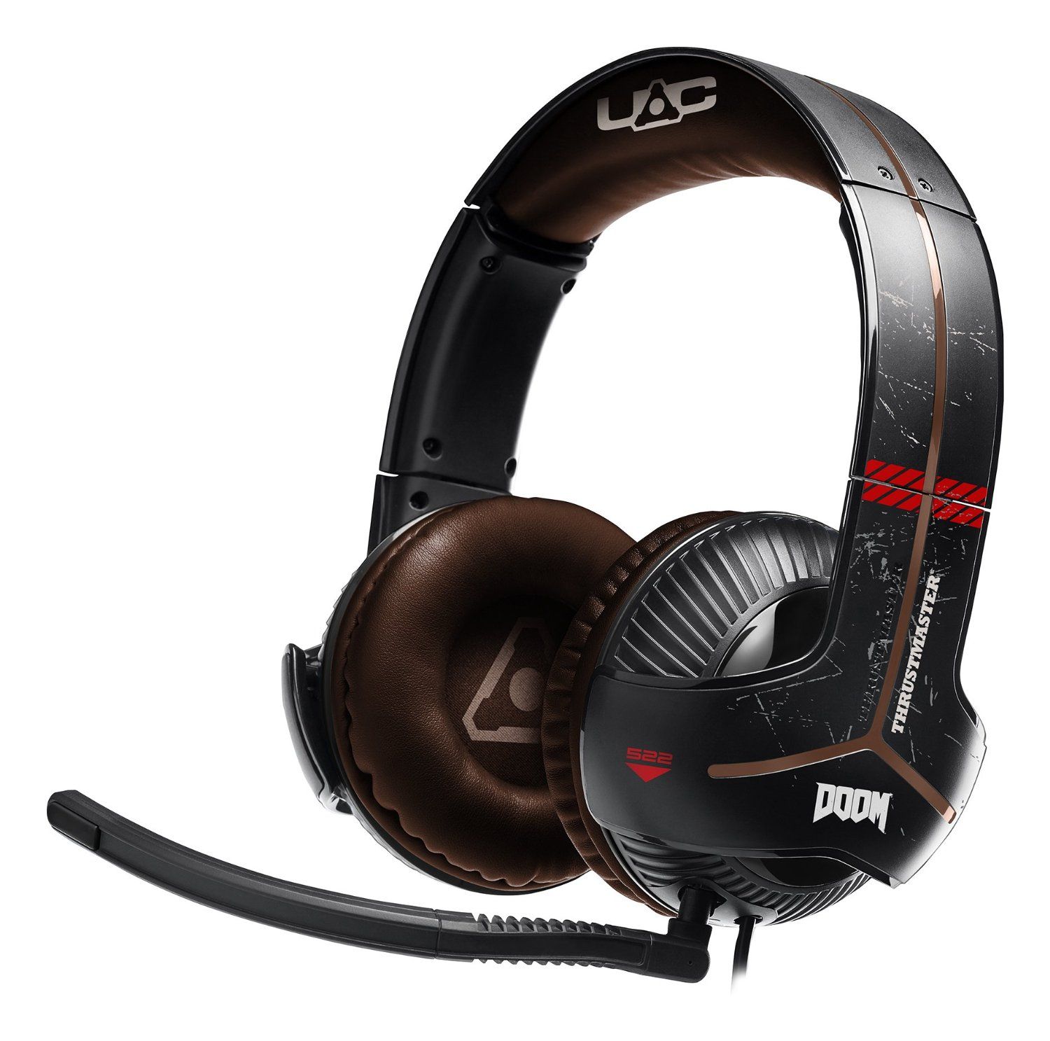 Thrustmaster Y-350X Doom - Headset - 7.1 Surround - Bedraad - Zwart/Bruin