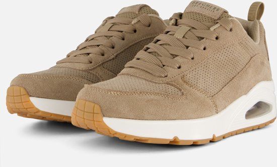 SKECHERS Uno Heren Sneakers - Bruin - Maat 44