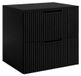 3xE living Meuble sous-vasque 60 cm, 2 tiroirs, noir