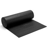MIXPOWER Professionele gereedschapskist lade voering mat - gemakkelijk te snijden antislip schuimrubberen kastvoeringen, zwart, 40,6 cm (breed) x 4,9 m (lang)
