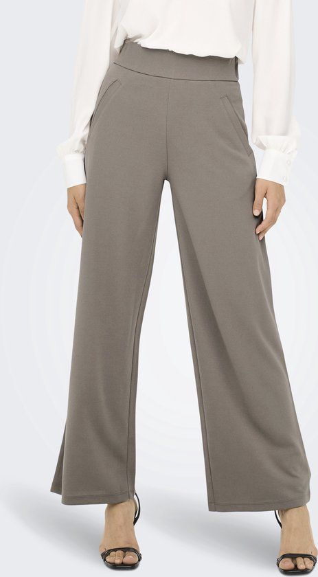 JdY Jacqueline de Yong Broek Jdylouisville Catia Wide Pant Jrs N 15221238 Driftwood Dames Maat - W28 X L30