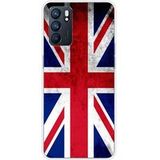 Oppo Siliconen hoesje compatibel met de Engelse vlag van de Oppo Reno 6 5G