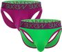 SUKREW V-Brief Multipack 1x Deep Purple + 1x Verdant Green - MAAT L