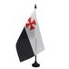 AZ FLAG Drapeau de table Ordre des Templiers Croisades 21x14 cm Pied en plastique
