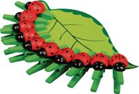RAYHER Kleine wasknijpers - lieveheersbeestje - Multi colour - Hout, Plastic