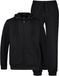 JP 1880 Heren trainingspak met capuchon en broek, zwart, L-8XL