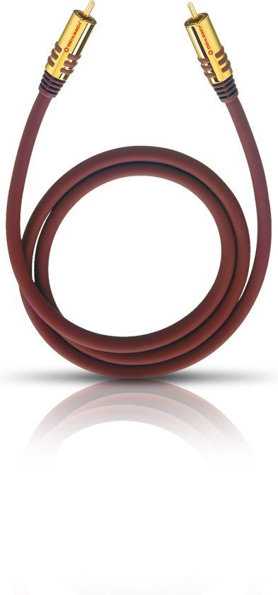 Oehlbach NF Sub - Subwoofer kabel - 1 meter - Bordeaux