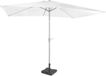 VONROC Premium Parasol Rapallo 200x300cm – Wit – Kantelbaar – Incl. parasolvoet en hoes