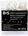 Guirlande lumineuse 20 Micro LED blanc chaud Fonction minuterie pour l'intérieur