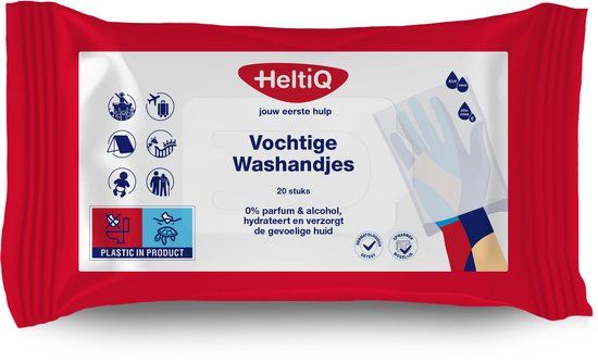 HeltiQ Vochtige Washandjes - 20 stuks