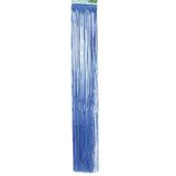 Present eenvoudig Lametta slinger PVC 50 x 62 cm koningsblauw