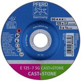 Pferd Afbraamschijf E 125x7,2x22,23 mm prestatielijn SG CAST+STONE voor gietijzer/steen (2)