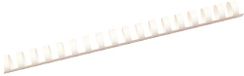 100x Albyco 100x Plastic Bindrug, Bindringen, 21-Rings, Ø12mm Wit, Tot 105 Vel