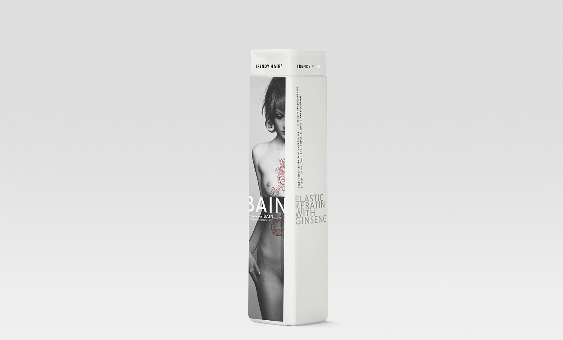 Trendy Hair - BAIN ELASTIC KERATIN with ginseng 300 ml - Shampoo